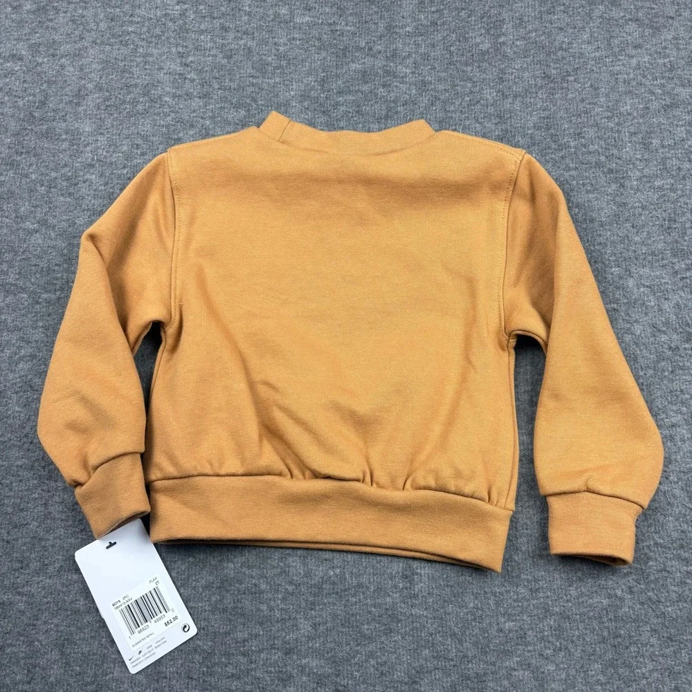 NWT Nike Toddler 2T‎ Matching Sweatshirt Jogger Set Dark Mustard Logo Play *READ - Picture 9 of 12